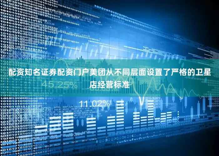 配资知名证券配资门户美团从不同层面设置了严格的卫星店经营标准